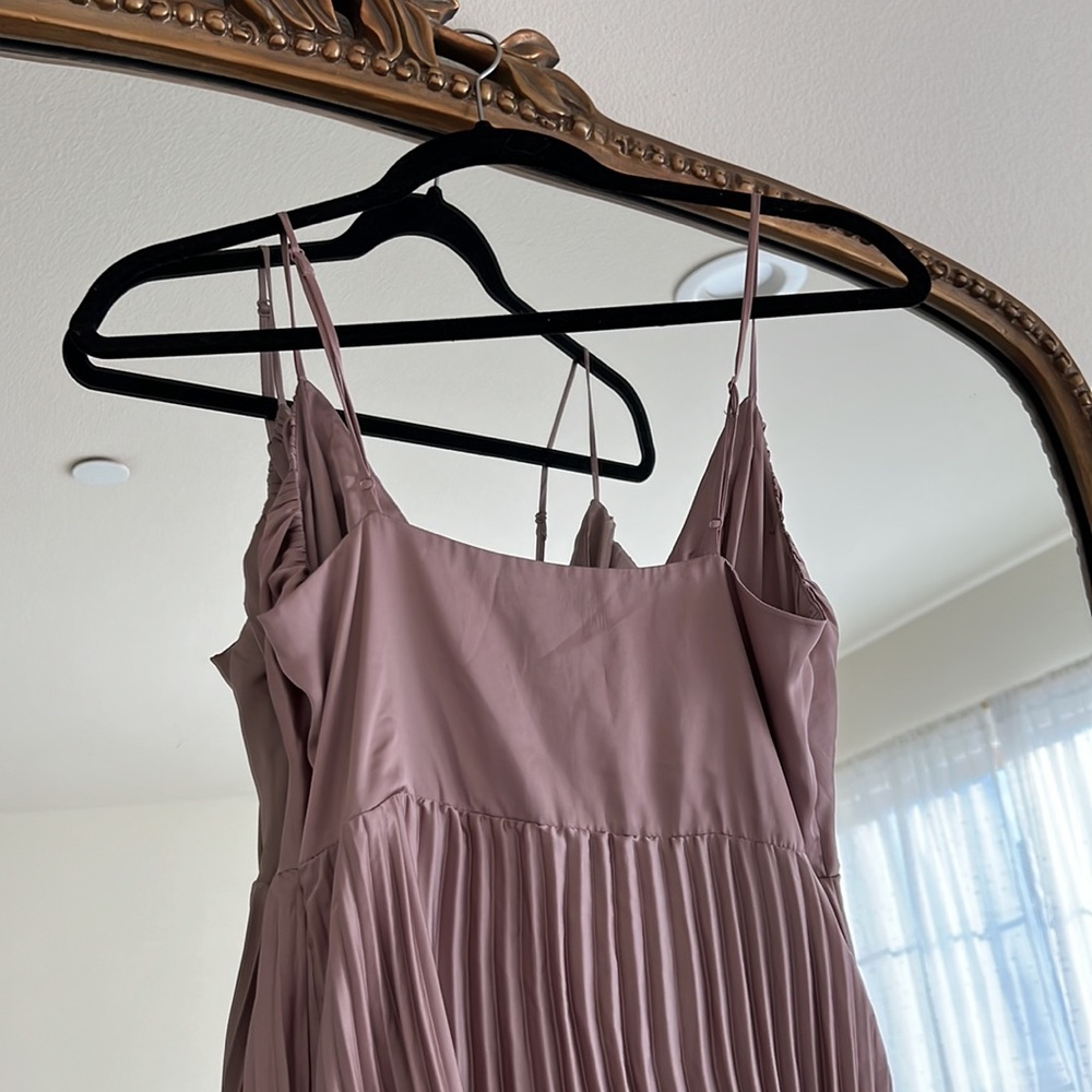 H&M mauve pink maxi pleated dress size 2 - Picture 6 of 6